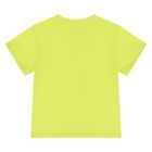 طقم دنغري وقبعة أولاد باللون العاجي والأخضر  , 1, hi-res