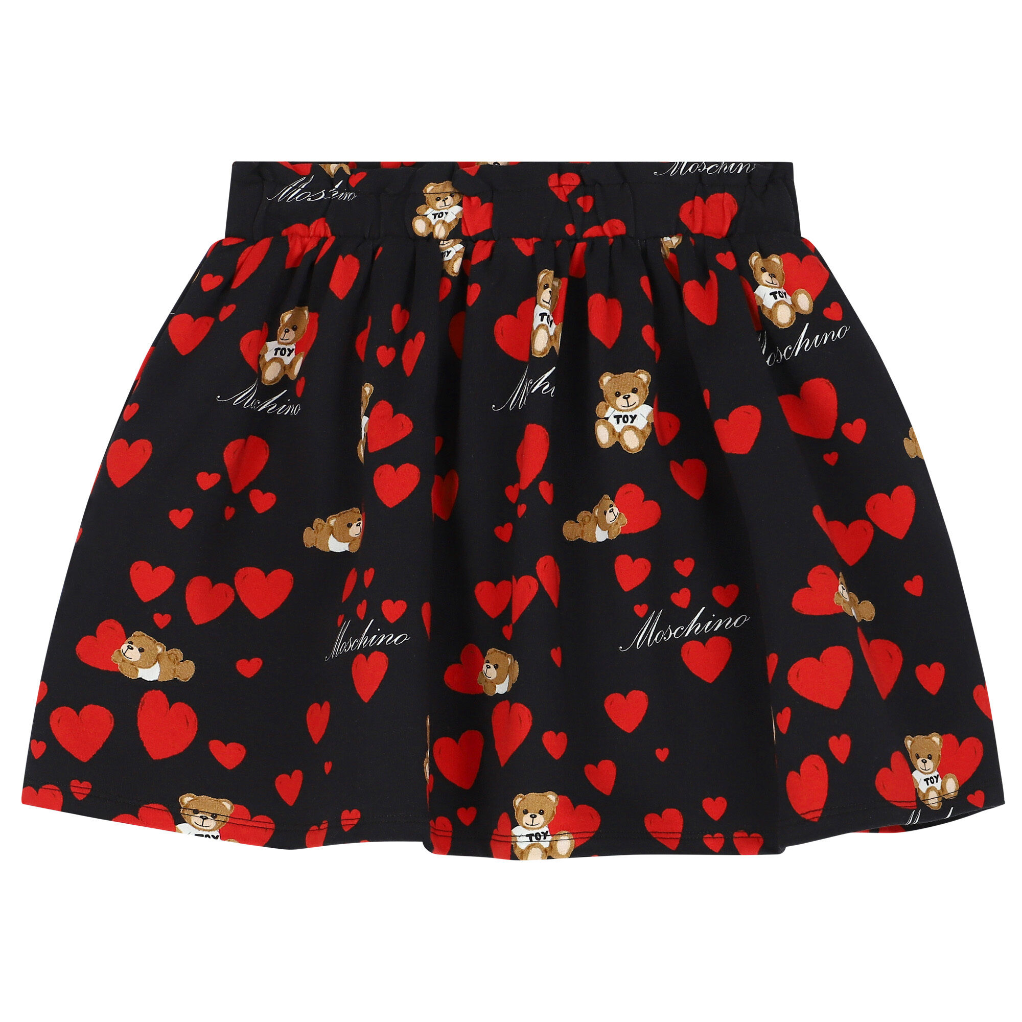 Moschino Girls Black Teddy Bear Heart Skirt Junior Couture UAE