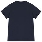 Boys Navy Blue Logo T-Shirt, 1, hi-res