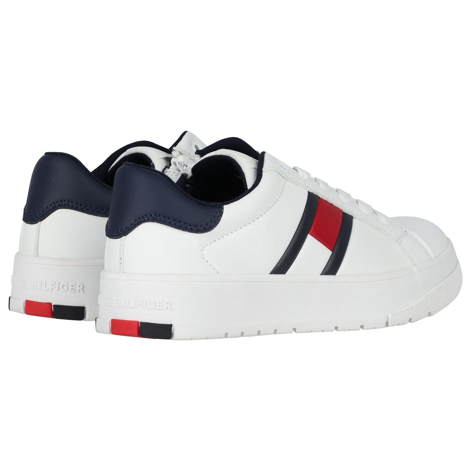 Boys White Logo Trainers, 1, hi-res image number null