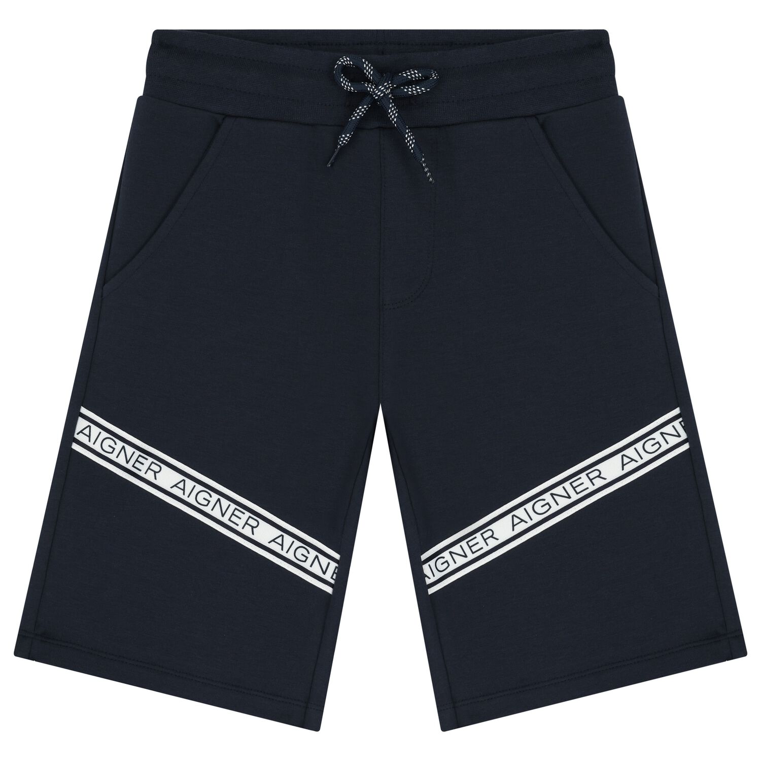 Boys Navy Blue Logo Shorts, 2, hi-res image number null