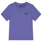 Boys Purple Logo T-Shirt, 4, hi-res
