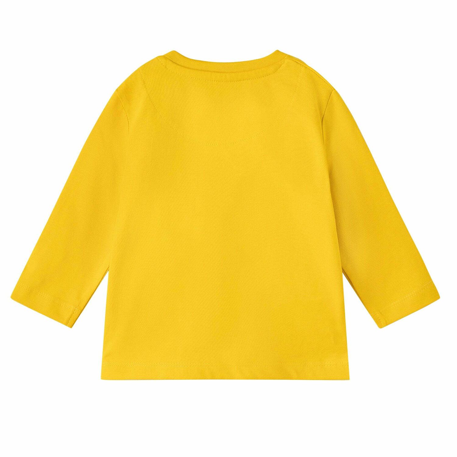 Younger Boys Yellow Logo Long Sleeve Top, 2, hi-res image number null