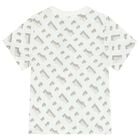 تيشيرت أولاد بالشعار باللون الأبيض, 2, hi-res