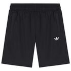 White & Black Logo Shorts Set, 1, hi-res