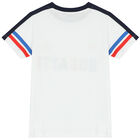Boys White Logo T-Shirt, 1, hi-res