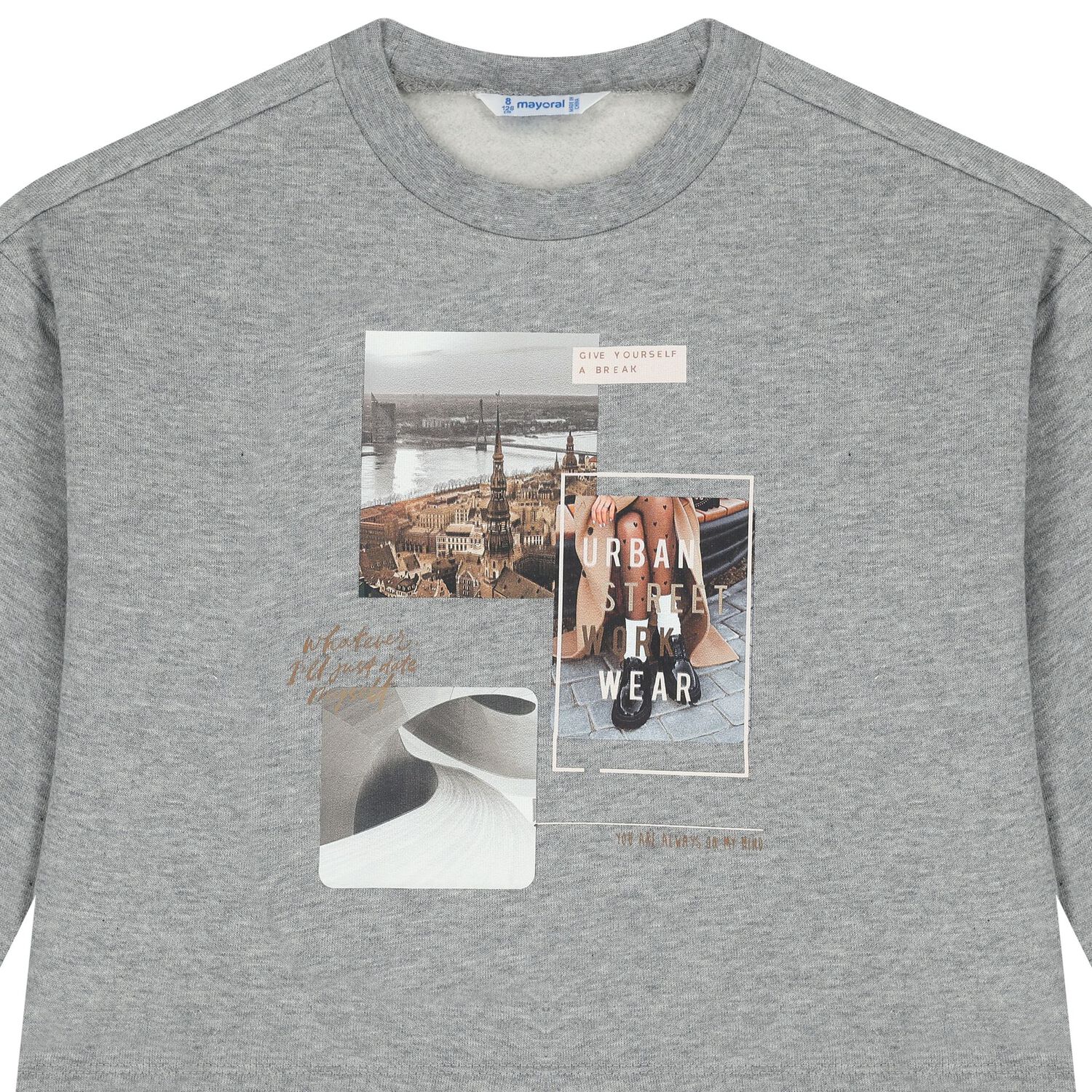 طقم بنات ليغنز  باللون الرمادي و الأسود, 1, hi-res