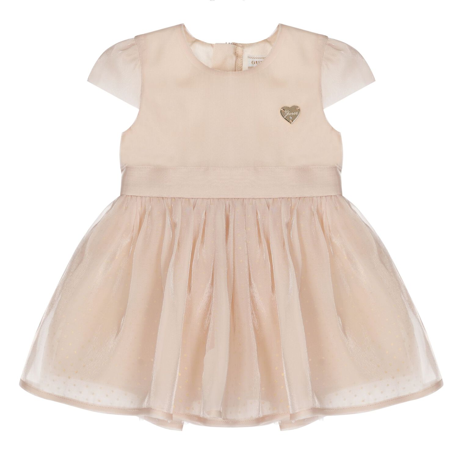 Younger Girls Beige Logo Dress Set, 1, hi-res image number null