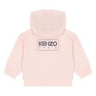 Younger Girls Pink Logo Tracksuit, 1, hi-res