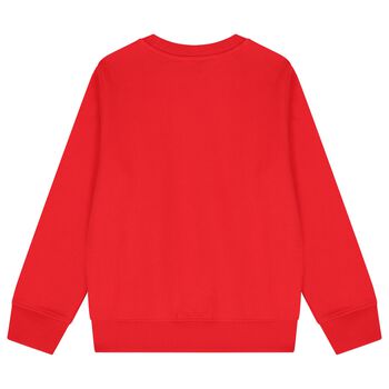 Red Teddy Bear Logo Sweatshirt