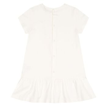 Younger Ivory & Pink Bag Logo Dress