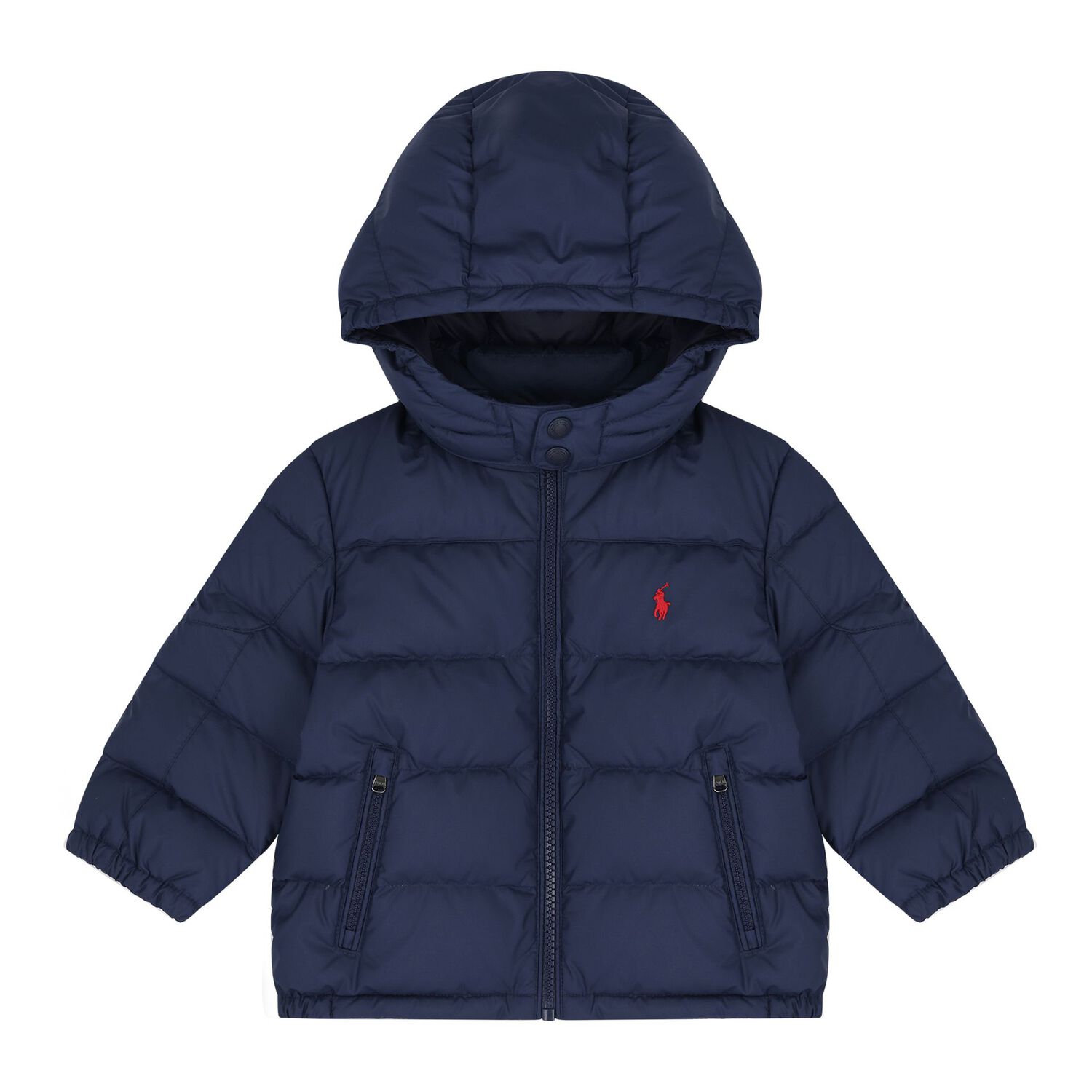 Baby Boys Naby Blue Logo Puffer Jacket, 1, hi-res