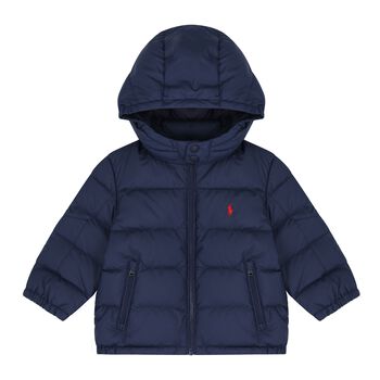 Baby Boys Naby Blue Logo Puffer Jacket