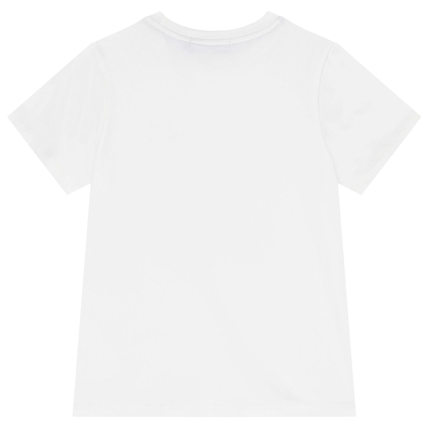 Boys White & Navy Blue Logo Pyjamas, 1, hi-res