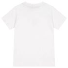 Boys White Logo T-Shirt, 1, hi-res