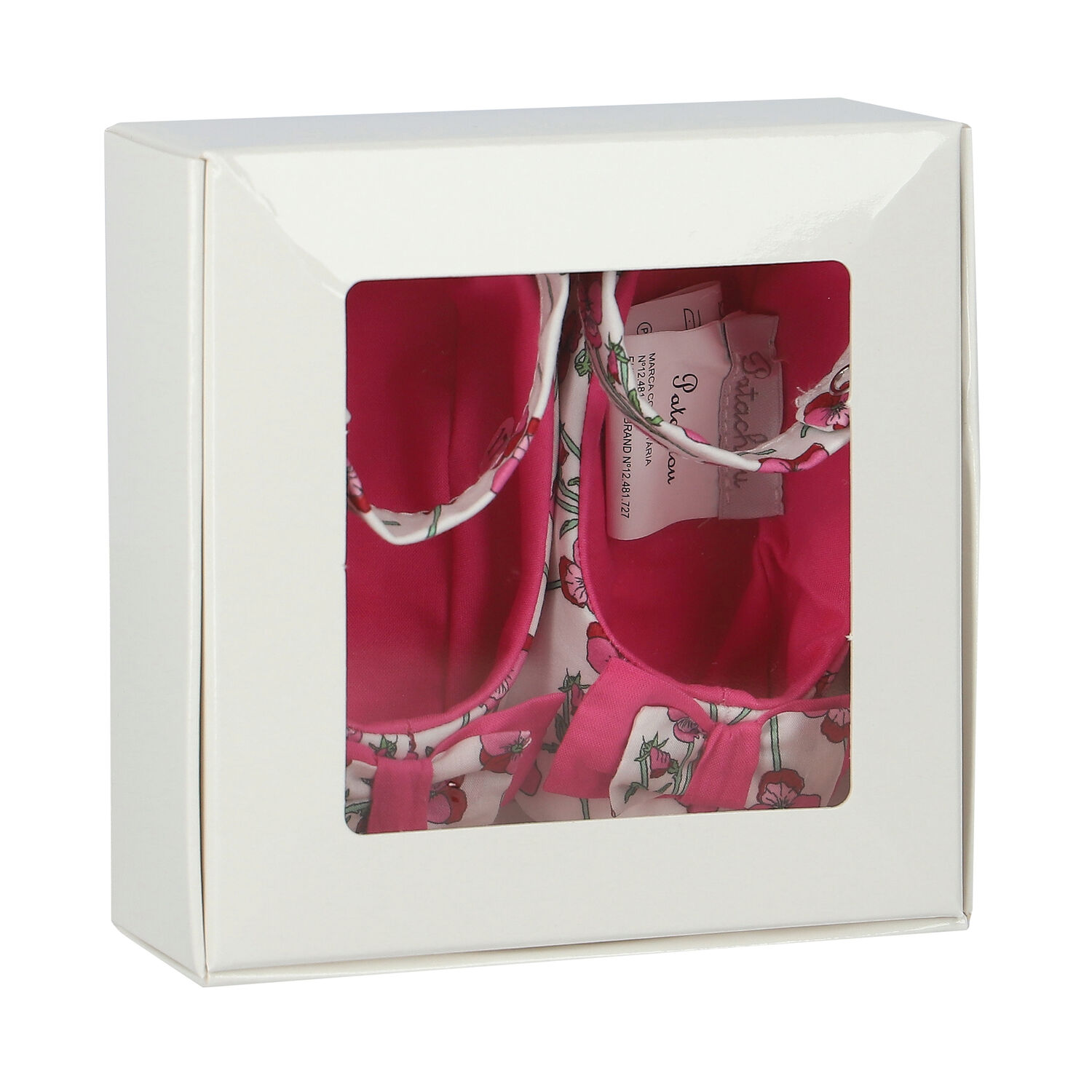 حذاء قبل المشي باللون الأبيض والوردي للبنات, 1, hi-res