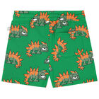 Younger Boys Green Gecko Shorts, 1, hi-res