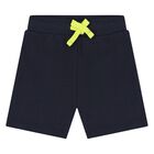 Younger Boys Navy Blue Logo Shorts Set, 1, hi-res