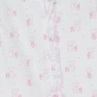 Baby Girls White & Pink Teddy Bear Babygrow, 1, hi-res