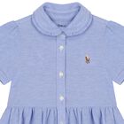 Baby Girls Blue Logo Polo Dress Set, 1, hi-res