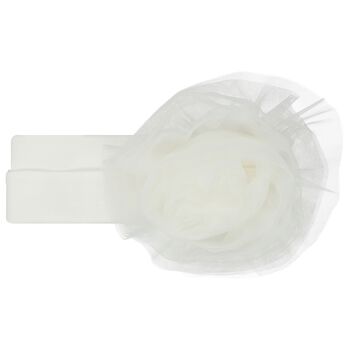 Baby Girls Ivory Flower Headband