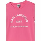 Girls Pink Logo T-Shirt, 1, hi-res