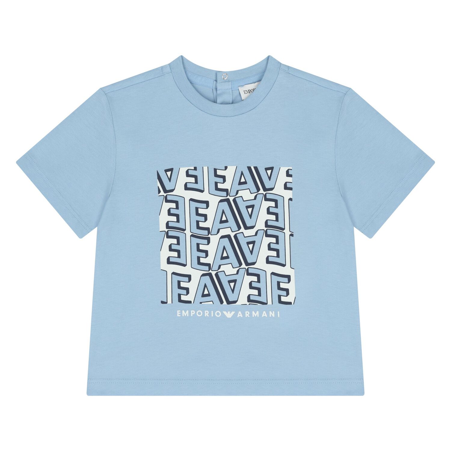 قمصان بيضاء وزرقاء للأولاد الصغار (عبوة من قطعتين), 1, hi-res