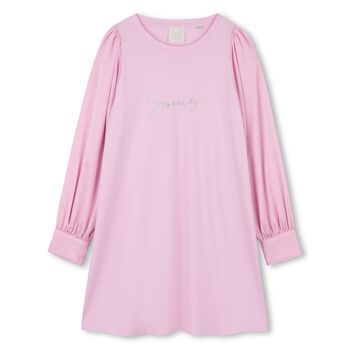 Girls Pink Logo Dress
