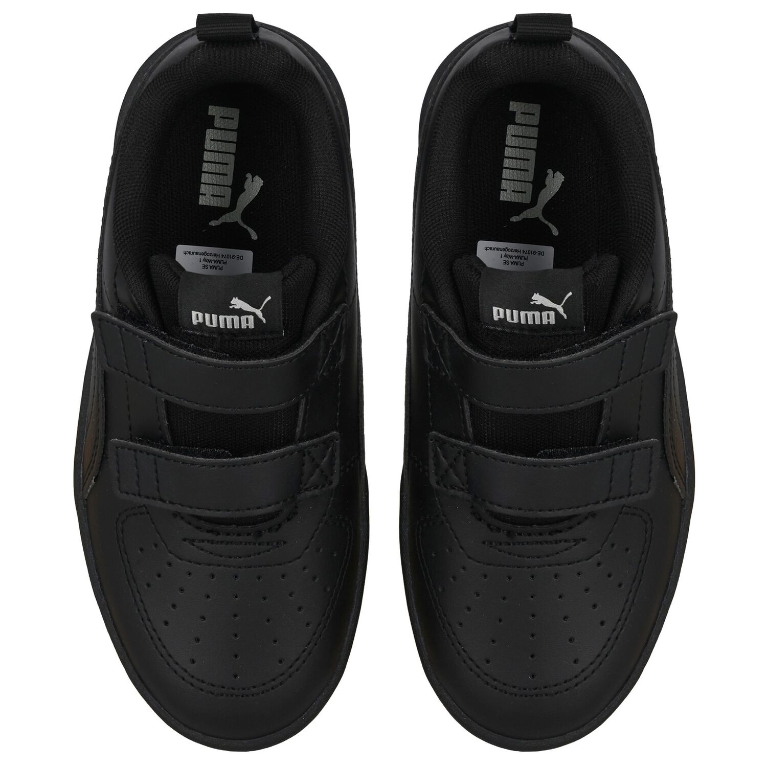 Black Logo Rickie V Inf Trainers, 2, hi-res