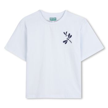 Girls Blue Dragon Fly Logo T-Shirt