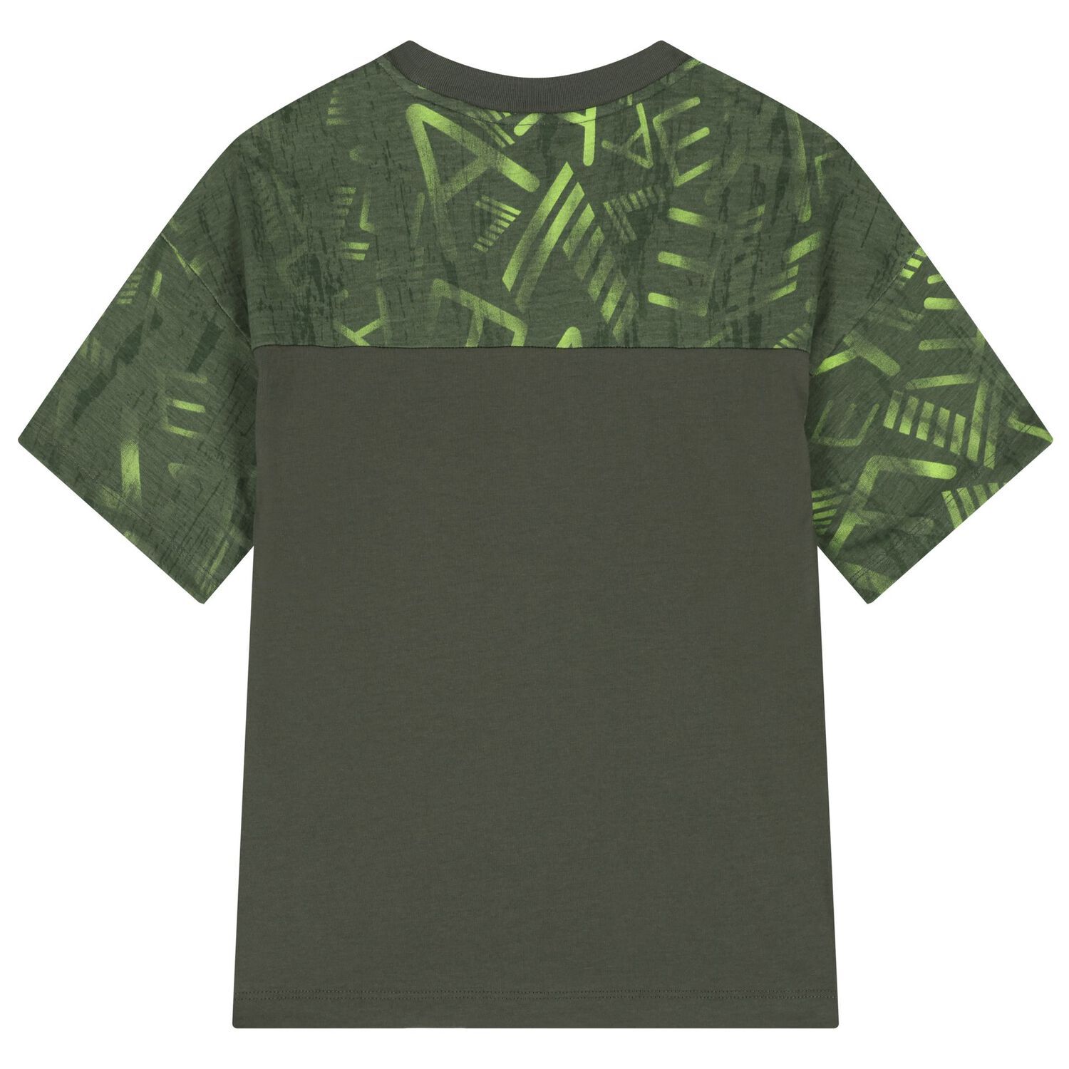Boys Green Logo T-Shirt, 1, hi-res