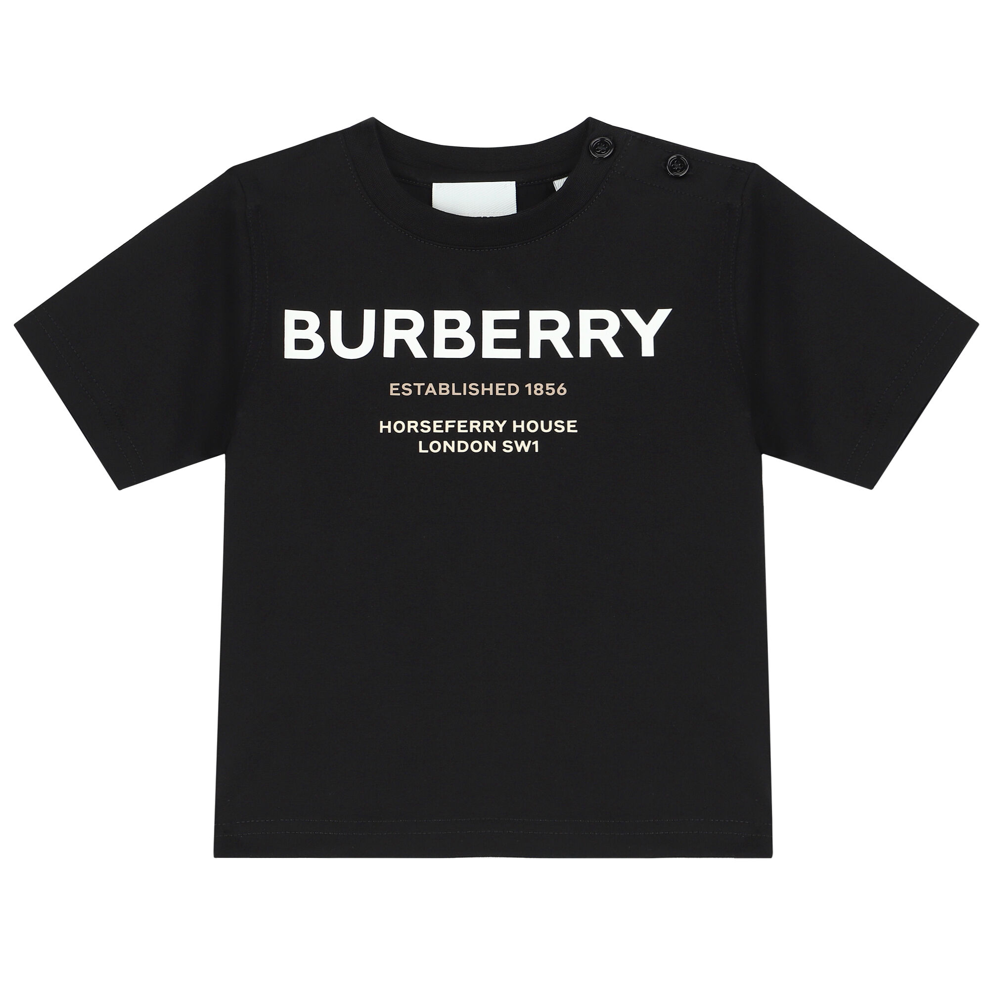 Black burberry t shirt sale