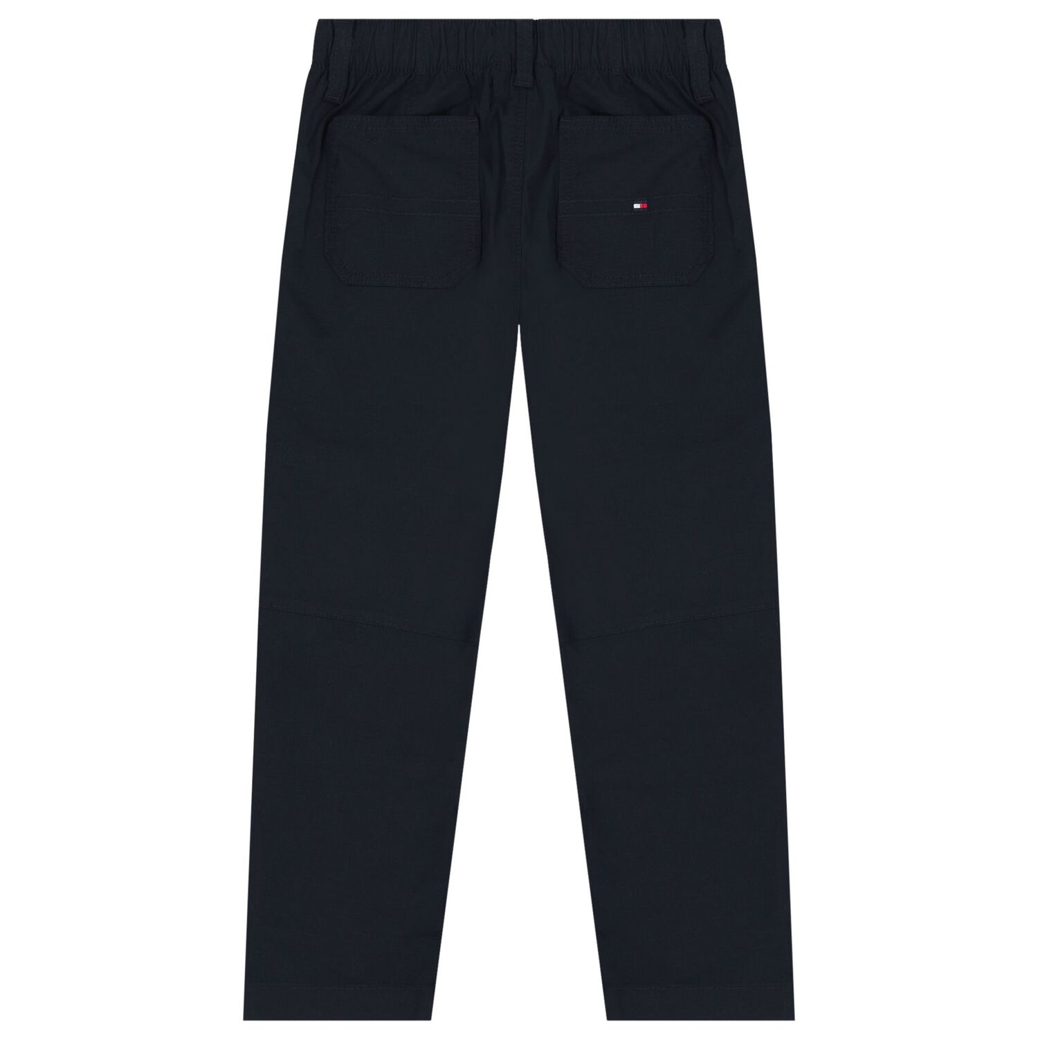 Boys Navy Blue Logo Trousers, 1, hi-res