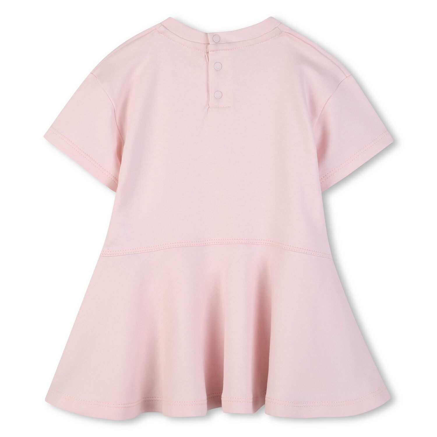 Younger Girls Pink Logo Dress, 1, hi-res