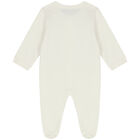Ivory & Gold Logo Babygrow, 2, hi-res