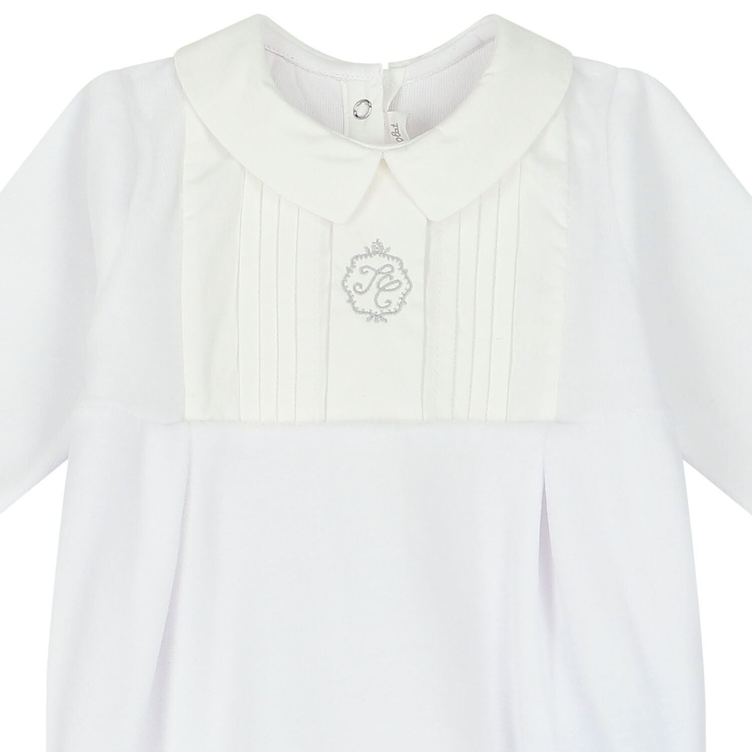 White Logo Babygrow, 1, hi-res image number null