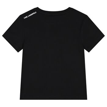 Boys Black Logo T-Shirt