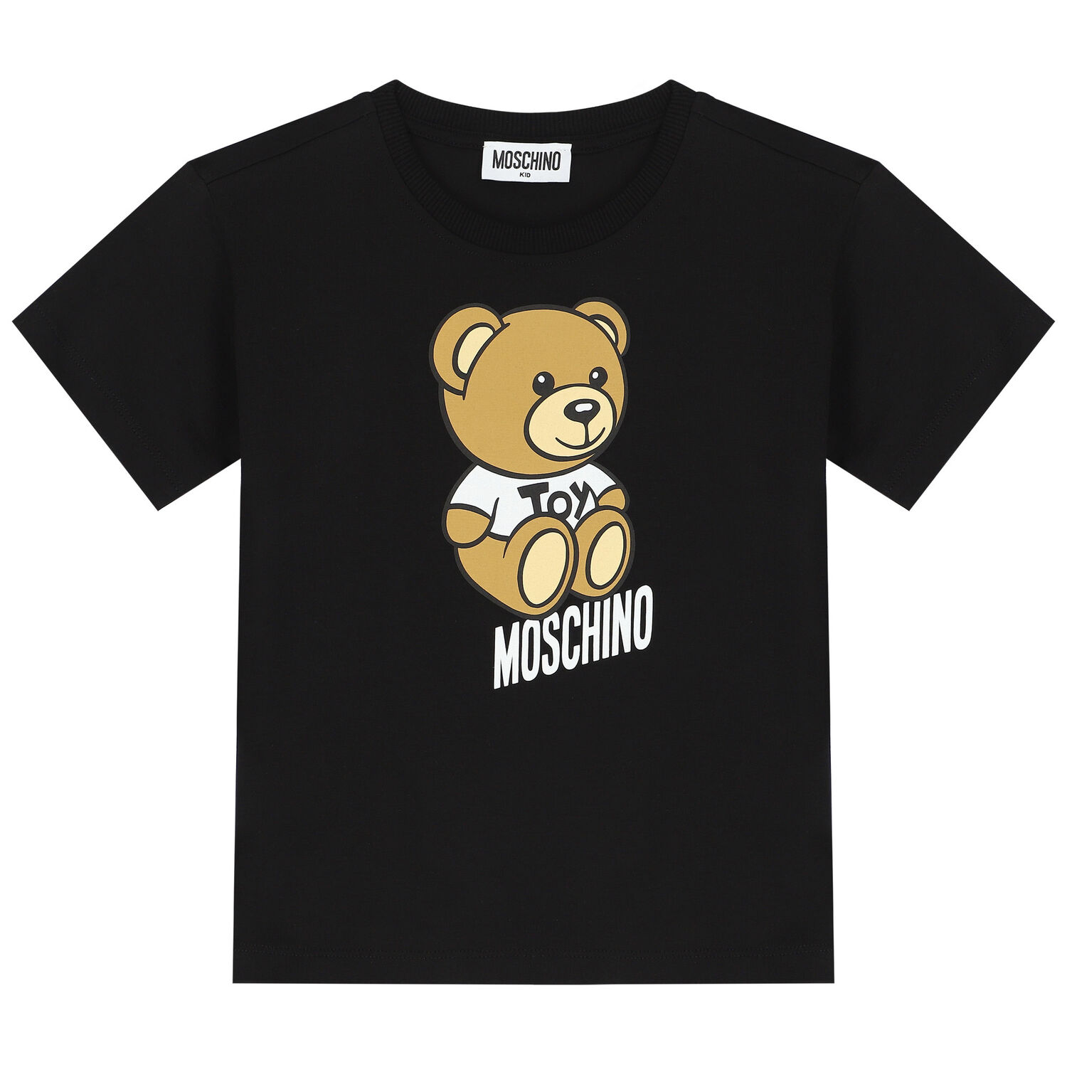 Black Teddy Bear Logo T-Shirt, 2, hi-res image number null