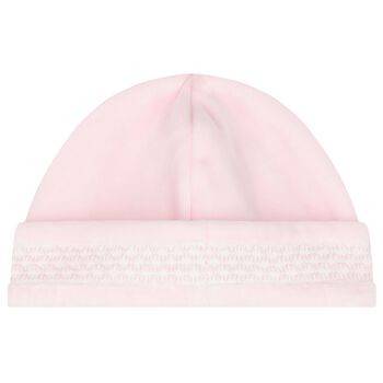 Baby Girls Pink Smocked Hat