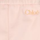 بنطلون رياضى للبنات بالشعار باللون الوردى , 1, hi-res