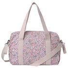 White & Pink Floral Baby Changing Bag, 2, hi-res