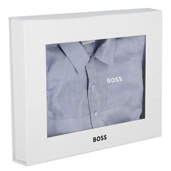 Baby Boys Blue Logo Shorts Set