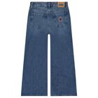 Girls Blue Denim Jeans, 1, hi-res