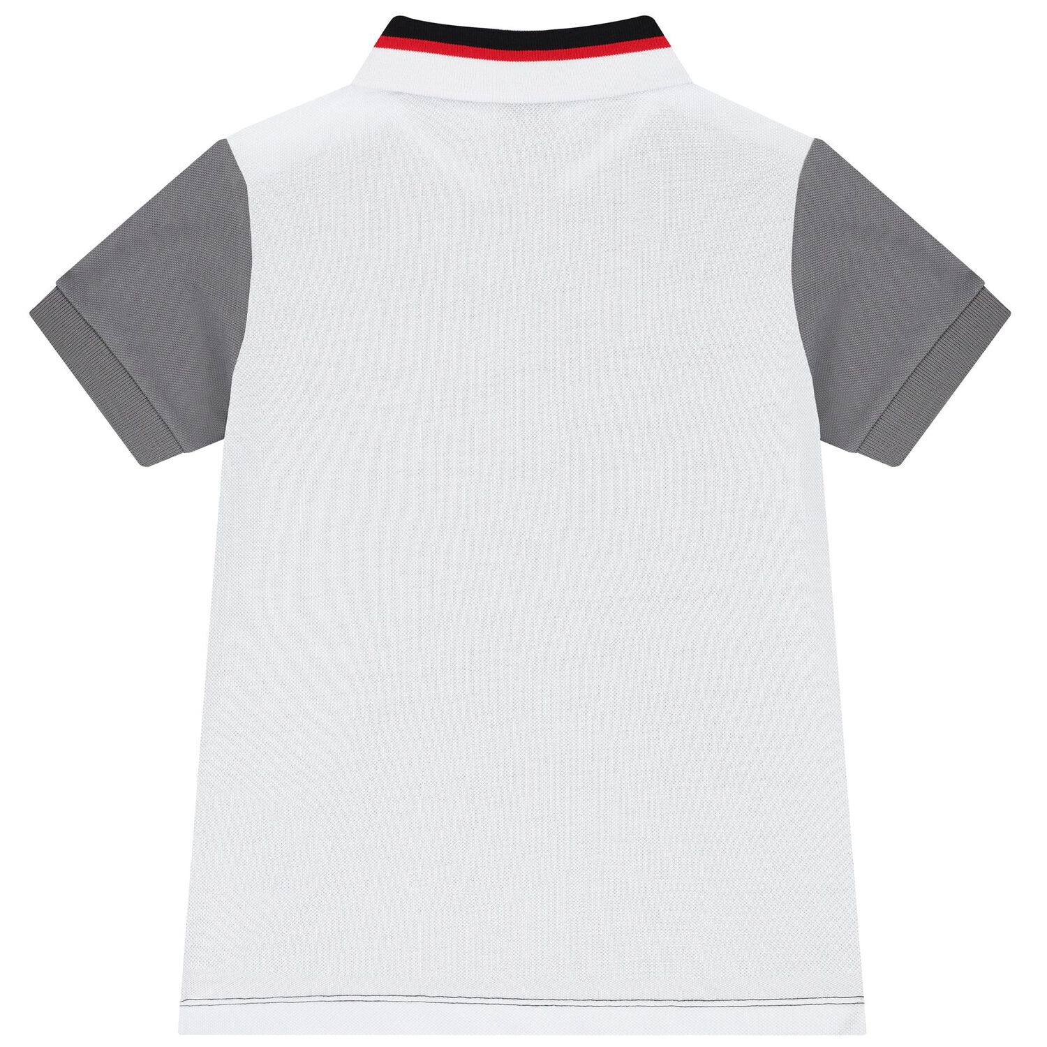 Boys Black & White Logo Polo Shirt, 3, hi-res image number null