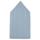 Baby Boys Blue & Ivory Cable Knit Nest, 3, hi-res