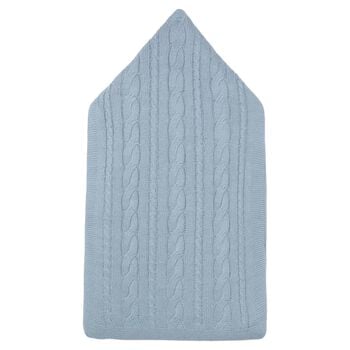 Baby Boys Blue & Ivory Cable Knit Nest