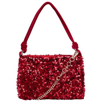 Girls Red Sequins Handbag