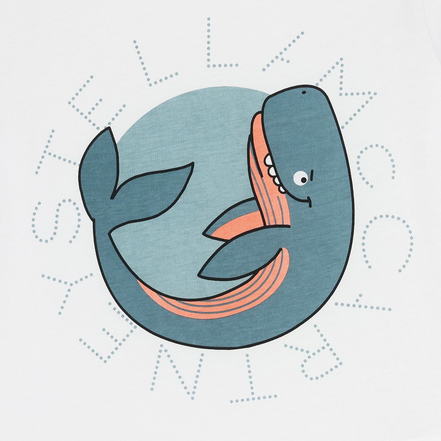 Boys White Whale Logo T-Shirt, 1, hi-res