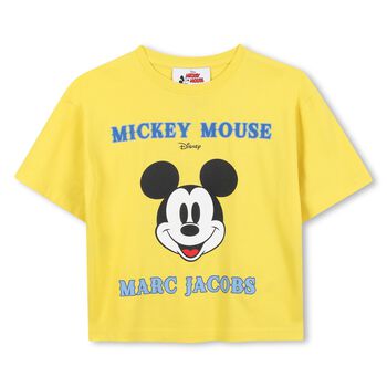 Yellow Logo Mickey Mouse T-Shirt