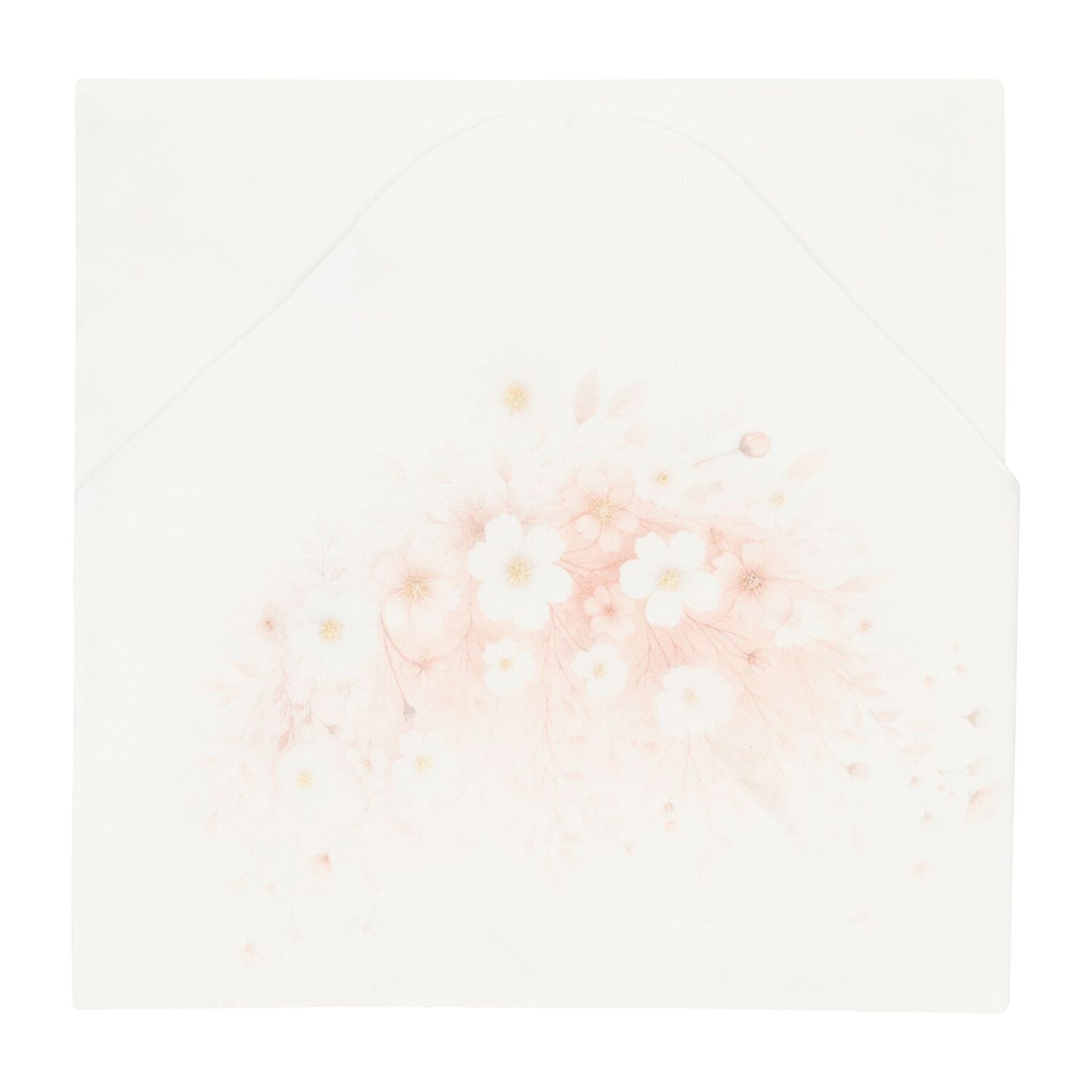 طقم بطانية باللون عاجية مزخرفة بالزهور للبنات , 2, hi-res